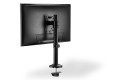Uchwyt biurkowy kolumnowy pojedynczy (zacisk) DIGITUS 1xLCD max. 32"max. 8kg uchylno-obrotowy - 2285689