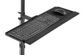 Stojak - mobilna stacja robocza DIGITUS 1xLCD max.32" max.8kg + klawiatura + PC max.10kg, uchyl.-obrot. - 2021237