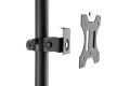 Stojak - mobilna stacja robocza DIGITUS 1xLCD max.32" max.8kg + klawiatura + PC max.10kg, uchyl.-obrot. - 1935278