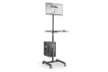 Stojak - mobilna stacja robocza DIGITUS 1xLCD max.32" max.8kg + klawiatura + PC max.10kg, uchyl.-obrot. - 2436539