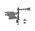 Gembird MA-DA-03 Biurkowe ramię na jeden monitor i podstawką na notebooka (regulowane), od 17" do 32", obciążenie do 9 kg - 1464573