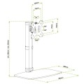 Techly ICA-LCD 260 uchwyt / stojak do monitorów 68,6 cm (27") Biurko Biały - 2436568