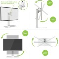 Techly ICA-LCD 260 uchwyt / stojak do monitorów 68,6 cm (27") Biurko Biały - 2436573