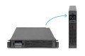Zasilacz awaryjny UPS Online Rack 19" LCD 1000VA/1000W 2x12V/9Ah 8xC13 1xC14 USB RS232 RJ45 GŁ.325mm - 2425139