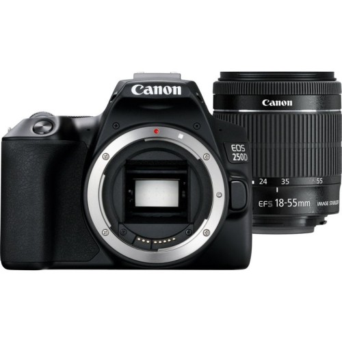 Canon EOS 250D + EF-S 18-55mm f/3.5-5.6 III Zestaw do lustrzanki 24,1 MP CMOS 6000 x 4000 px Czarny - 1922255