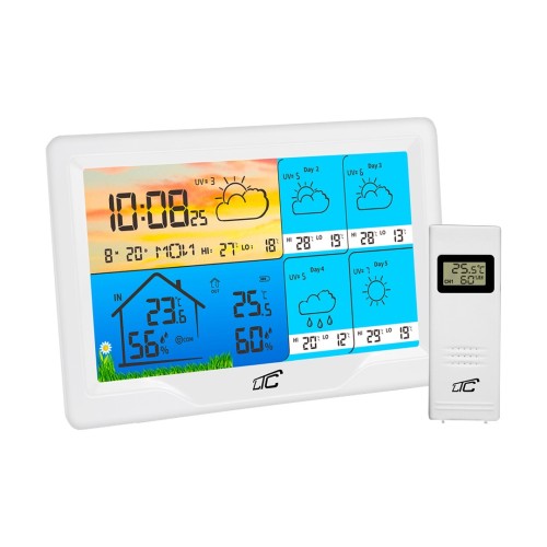Stacja pogodowa SMART z kolorowym wyś.biała TYUA LXSTP08BS - 2255819