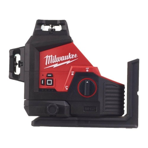 MILWAUKEE. Laser płaszczyznowy M123PL-401 C zielony 38m 1x4,0Ah - 2436709