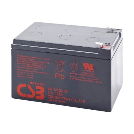 Akumuliatorius (AGM) CSB 12Ah 12V F2 VRLA (GP12120) - 2437063