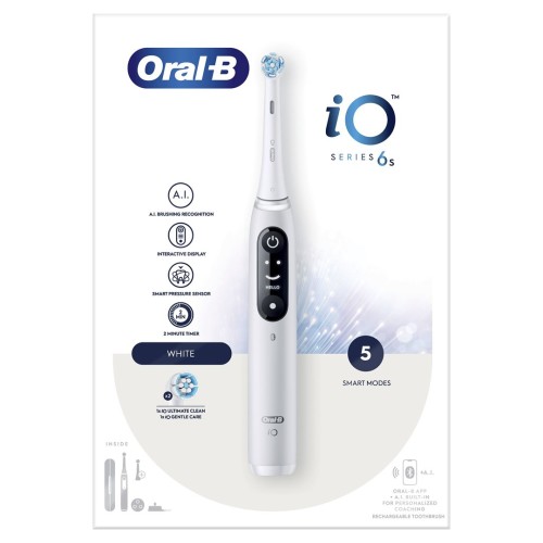 Wibrująca szczoteczka do zębów Oral-B iO 6 Dorosły Biały - 2426406