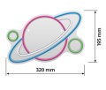 Neon LED Actis AJE-NEON PLANET - 2372107