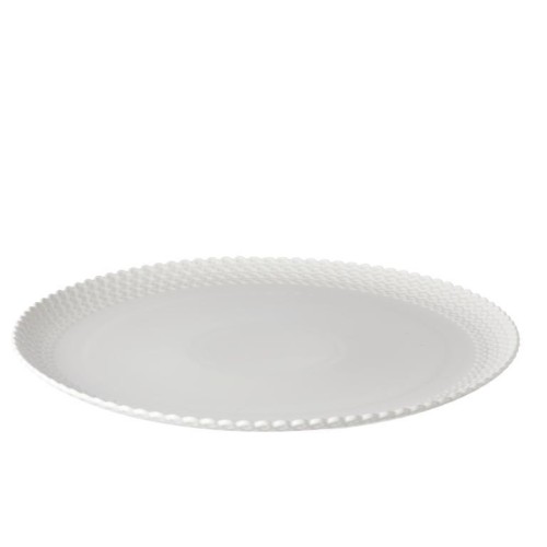 Duży talerz do ciasta Momenti - Biały, 34 cm - 2415554