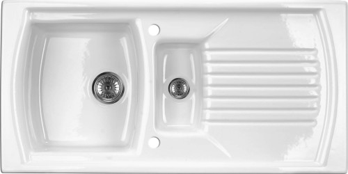 Zlewozmywak ceramiczny 1.5-komorowy z ociekaczem ZCL_651N 5908212037843 - 2258804
