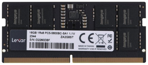 Lexar LD5S16G56C46ST-BGS moduł pamięci 16 GB 1 x 16 GB DDR5 5600 MHz - 2333372
