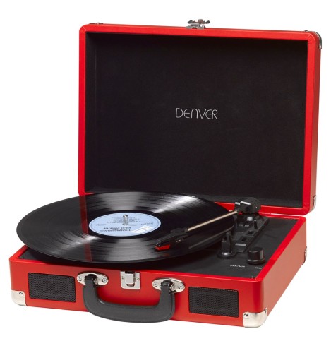Gramofon Denver VPL-120 z USB do nagrywania na PC czerwony - 1920391