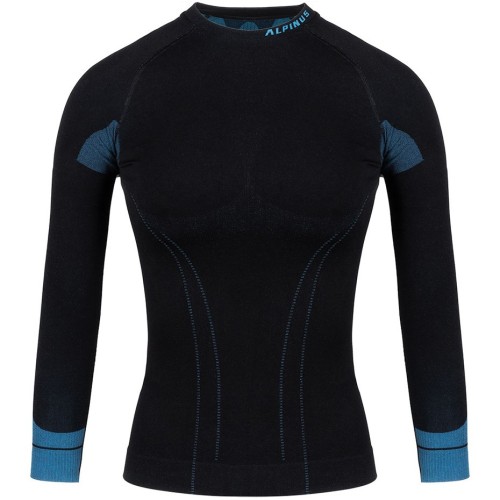 Bluza termoaktywna damska Alpinus Tactical Base Layer czarno-niebieska GT43210 M - 2064146
