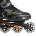 ŁYŻWOROLKI NILS EXTREME NA2150 CZARNO-ZŁOTE ROZM. 45 - 2172899