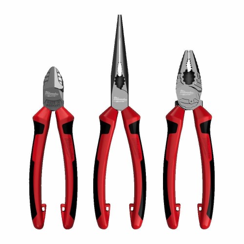MILWAUKEE SZCZYPCE ZESTAW 3szt. (UNIWERSALNE 180mm, BOCZNE 160mm, DŁUGIE 205mm) - 2155380