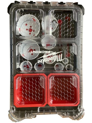 MILWAUKEE ZESTAW OTWORNIC 12szt. PACKOUT - 2152311