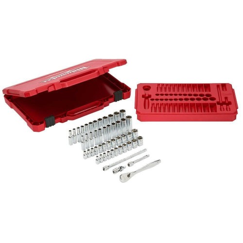 MILWAUKEE ZESTAW NASADEK 50 szt. 1/4" Z GRZECHOTKĄ - METRYCZNE I CALOWE - 2356073