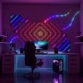 Twinkly Matrix – 480 RGB LED Lampki w kształcie pereł, przezroczysty przewód, 3.3x3.3ft typ wtyczki F - 2407215