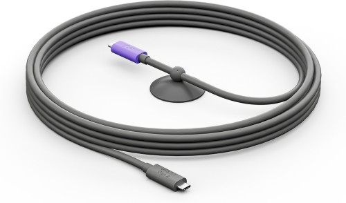 Logitech 952-000195 kabel USB USB 3.2 Gen 2 (3.1 Gen 2) 5 m USB C Grafitowy, Fioletowy - 2346988