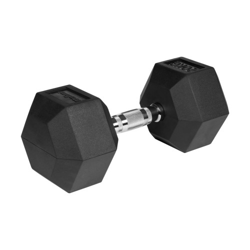 Hantel żeliwny gumowany HEX 20 kg REBEL ACTIVE - 2254068