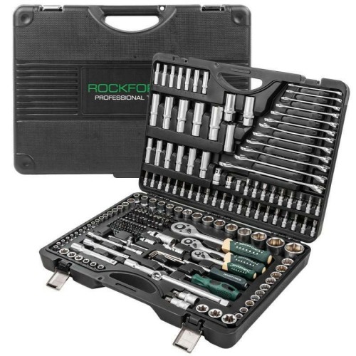 ROCKFORCE ZESTAW KLUCZY 216 + 3el. 1/2" 3/8" 1/4" - 2251942