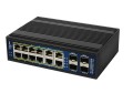 ALLNET ALL-SGI8016PM łącza sieciowe Zarządzany L2+/L3 Gigabit Ethernet (10/100/1000) Obsługa PoE Czarny - 2344893