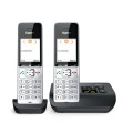 Gigaset COMFORT 500A duo Telefon analogowy/DECT Nazwa i identyfikacja dzwoniącego Czarny, Srebrny - 2347165