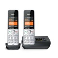 Gigaset COMFORT 500A duo Telefon analogowy/DECT Nazwa i identyfikacja dzwoniącego Czarny, Srebrny - 2347156