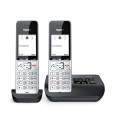 Gigaset COMFORT 500A duo Telefon analogowy/DECT Nazwa i identyfikacja dzwoniącego Czarny, Srebrny - 2347158