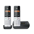 Gigaset COMFORT 500A duo Telefon analogowy/DECT Nazwa i identyfikacja dzwoniącego Czarny, Srebrny - 2347166