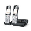 Gigaset COMFORT 500A duo Telefon analogowy/DECT Nazwa i identyfikacja dzwoniącego Czarny, Srebrny - 2347161