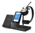 Yealink WH66 Dual UC Zestaw słuchawkowy Bezprzewodowy Opaska na głowę Biuro/centrum telefoniczne USB Typu-A Bluetooth Podstawka do ładowania Czarny - 2347223