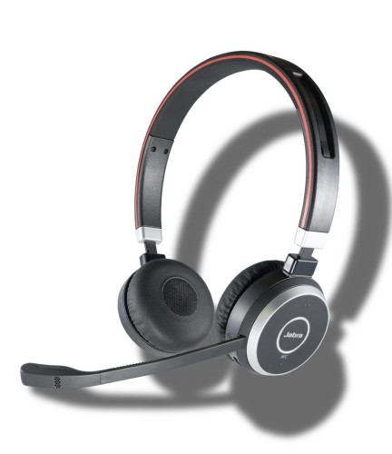 AGFEO Evolve 65 BT Duo Zestaw słuchawkowy Bezprzewodowy Opaska na głowę Połączenia/muzyka Bluetooth Szary - 2343750
