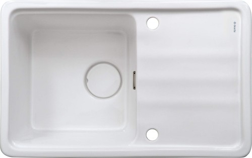 Zlewozmywak ceramiczny 1-komorowy z ociekaczem - 2329629
