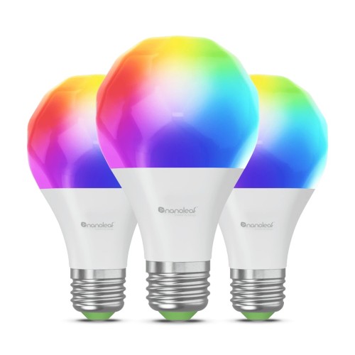 NANOLEAF ESSENTIALS Inteligentne żarówki Bluetooth A60 E27 Matter 9W 806LM kolor RGBCW 2700-6500K (NF080B02-3A19E) 3 szt. - 2407179