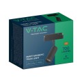 Oprawa Zwis Szynosystemu 48V V-TAC 8W LED SMART WiFi TRACKLIGHT 3w1 Czarna VT-908D 2700K-6400K 700lm - 2407265