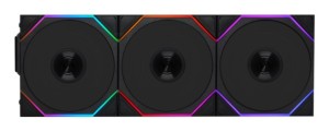 Wentylator Lian Li UNI FAN TL Wireless Lüfter, ARGB, PWM, 3er-Pack - 120 mm, czarny