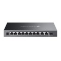 Switch zarządzalny TP-Link Omada ES210GMP 9x10/100/1000 (8x PoE+ 123W) 1xSFP/RJ45 Combo - 2418220