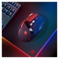 Mysz bezprzewodowa Defender KNIGHT GM-885 optyczna 3200dpi czarna RGB AKUMULATOR 7 przycisków Gaming bezklikowa silent - 2434557