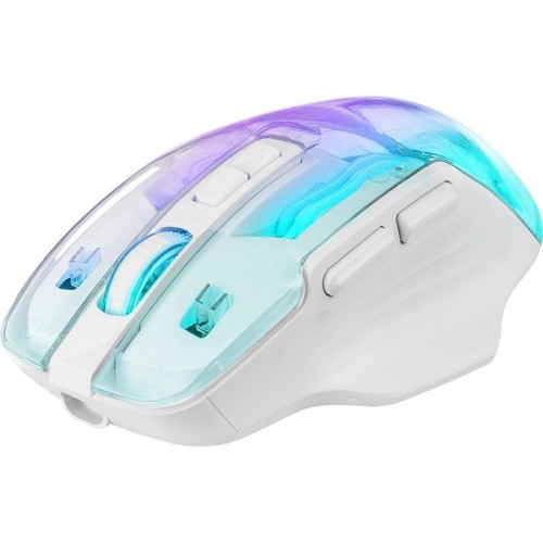 Mysz bezprzewodowa Defender ASTRO ELITE GM-056 optyczna 3200dpi biała RGB AKUMULATOR 7 przycisków Gaming - 2434536