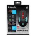 Mysz bezprzewodowa Defender HORRODINE GM-237 optyczna 3200dpi czarna RGB AKUMULATOR 6 przycisków Gaming - 2434548