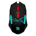 Mysz bezprzewodowa Defender HORRODINE GM-237 optyczna 3200dpi czarna RGB AKUMULATOR 6 przycisków Gaming - 2434542