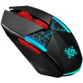 Mysz bezprzewodowa Defender HORRODINE GM-237 optyczna 3200dpi czarna RGB AKUMULATOR 6 przycisków Gaming - 2434546