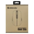 Mysz bezprzewodowa Defender MYSTERY MM-301 optyczna 1600dpi 2.4 GHz + Bluetooth fiolet AKUMULATOR bezklikowa silent - 2434509