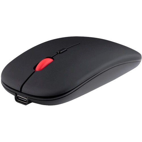 Mysz bezprzewodowa Defender VITRUAL MB-635 optyczna 1600dpi 2.4 GHz + Bluetooth czarna AKUMULATOR bezklikowa silent - 2434585