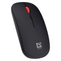 Mysz bezprzewodowa Defender VITRUAL MB-635 optyczna 1600dpi 2.4 GHz + Bluetooth czarna AKUMULATOR bezklikowa silent - 2434586