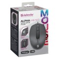 Mysz przewodowa Defender ALPHA MB-507 1000dpi bezklikowa silent - 2434496