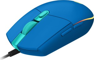 Myszka Logitech G G203 LIGHTSYNC do użytku biurowego z interfejsem USB Typu-A, 8000 DPI, Oburęczny